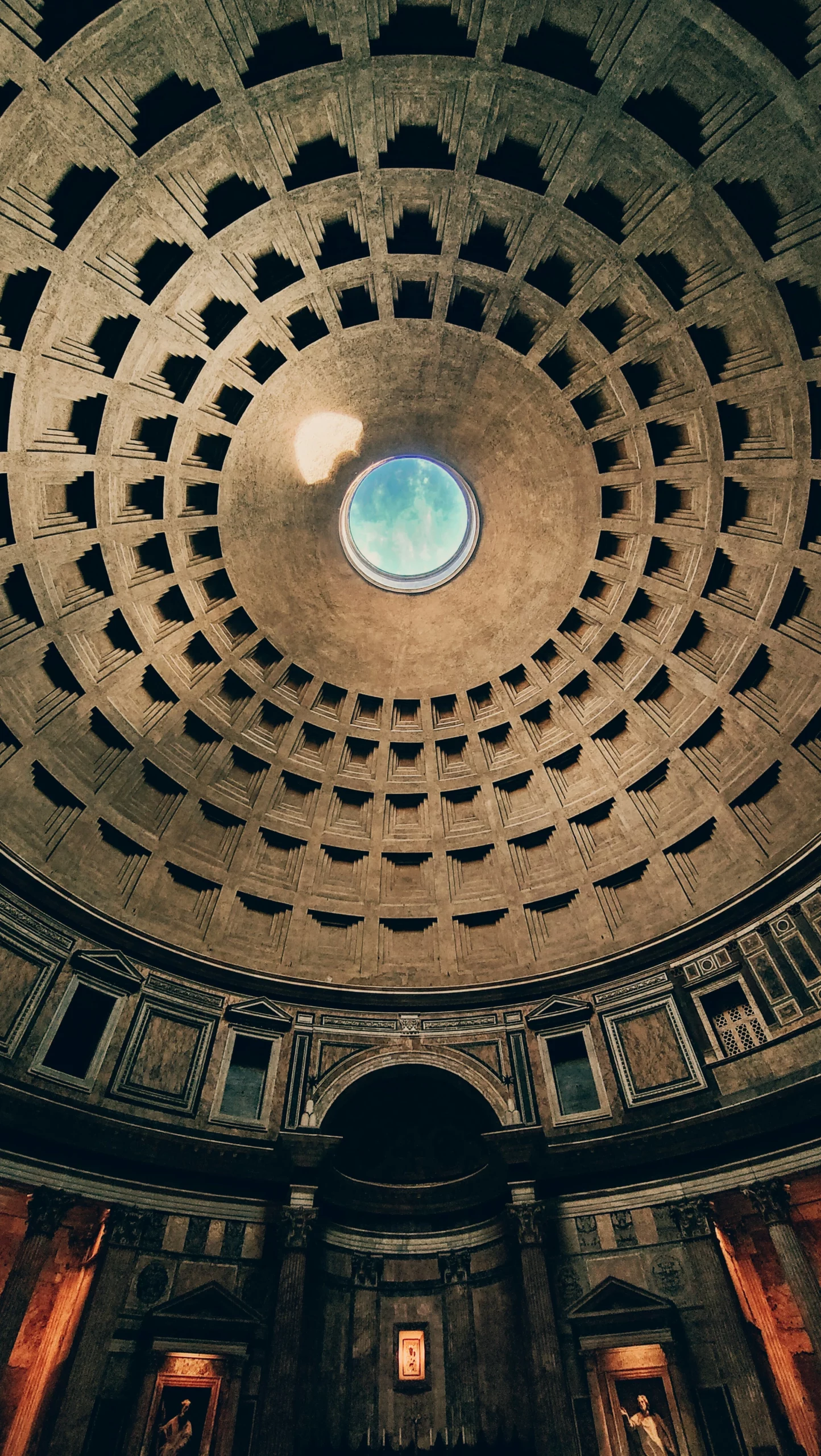 Pantheon Rome Ceiling View